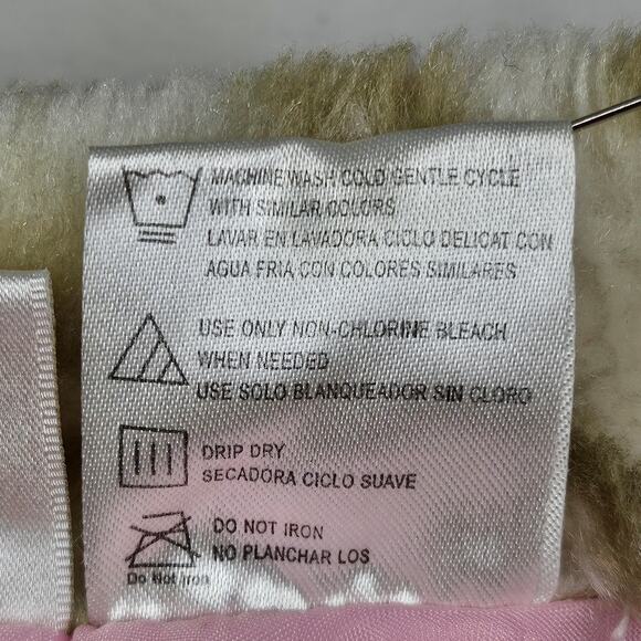 BELUGA NEW YORK FAUX FUR LEOPARD VEST – TODDLER 3T – ZIP FRONT – PINK/WHITE - Picture 6 of 6